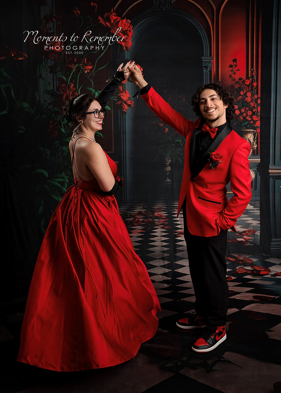 Toile de Fond de Porte d'arc de Fleur Intérieure de Pièce M5-10