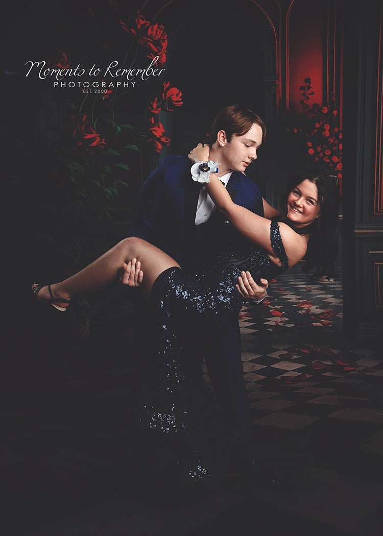 Toile de Fond de Porte d'arc de Fleur Intérieure de Pièce M5-10