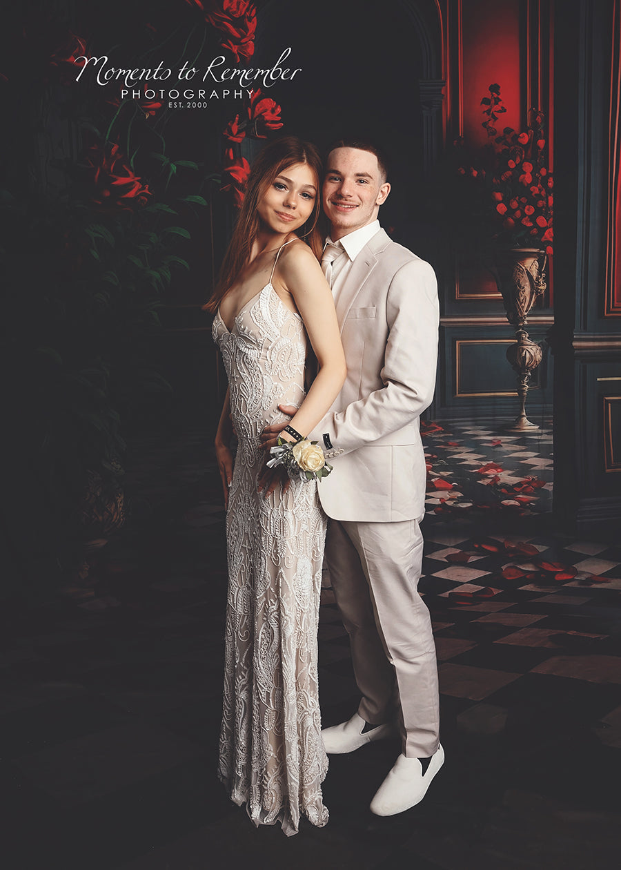 Toile de Fond de Porte d'arc de Fleur Intérieure de Pièce M5-10