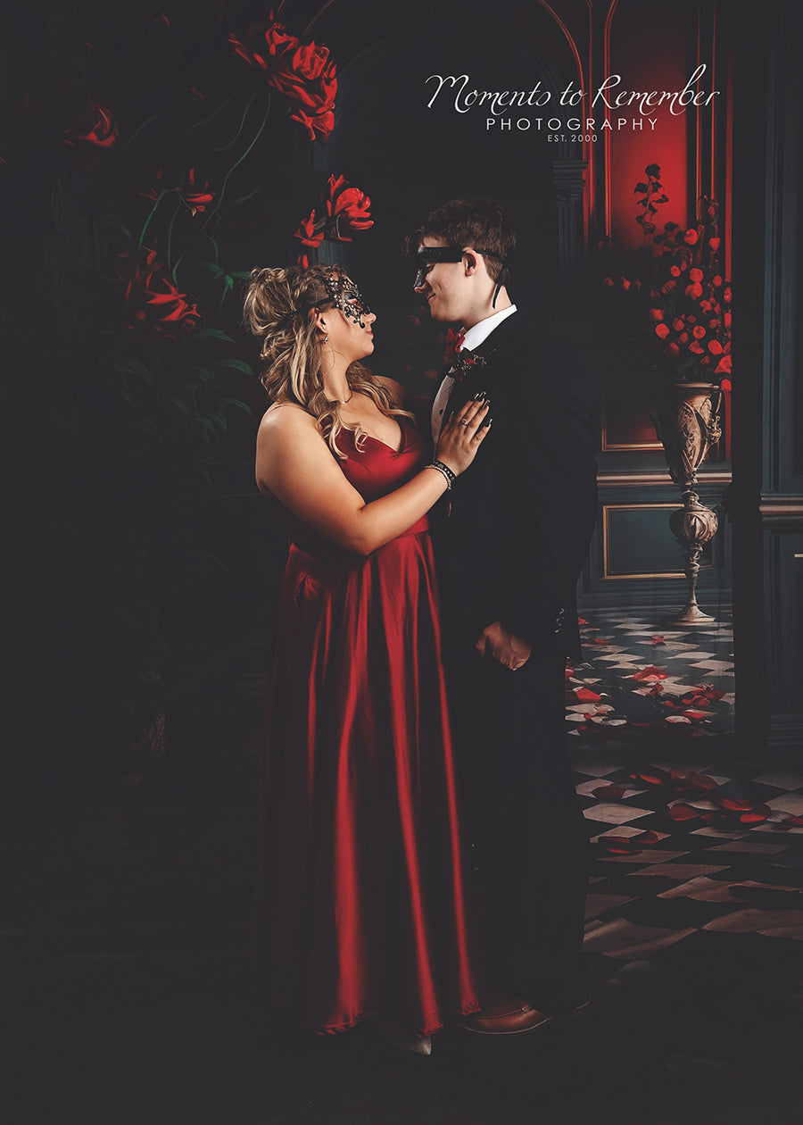 Toile de Fond de Porte d'arc de Fleur Intérieure de Pièce M5-10