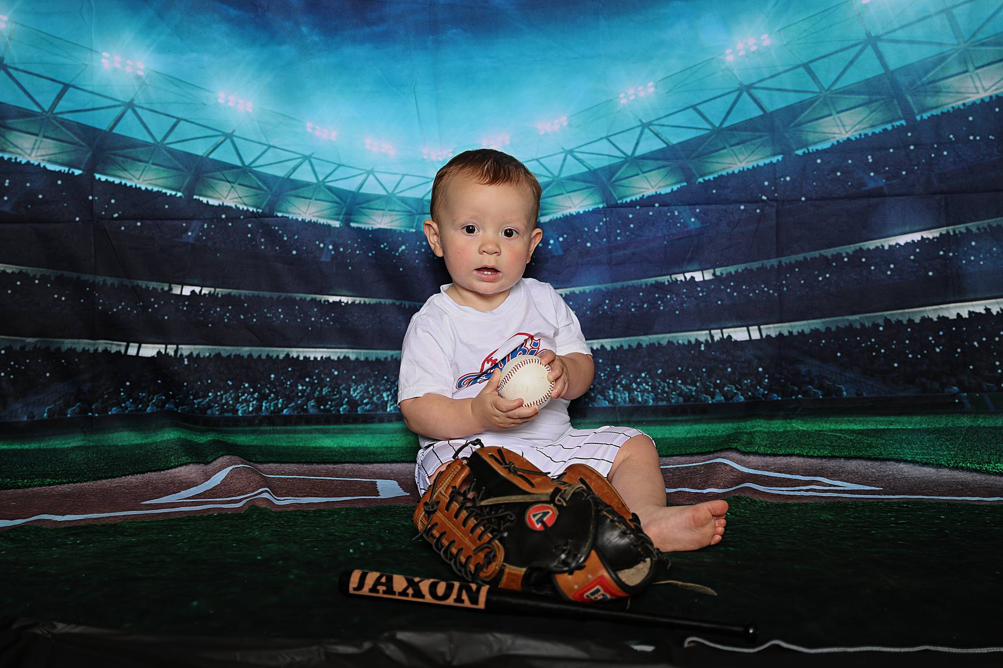 Toile de fond de photographie de stade de stade de baseball G-280