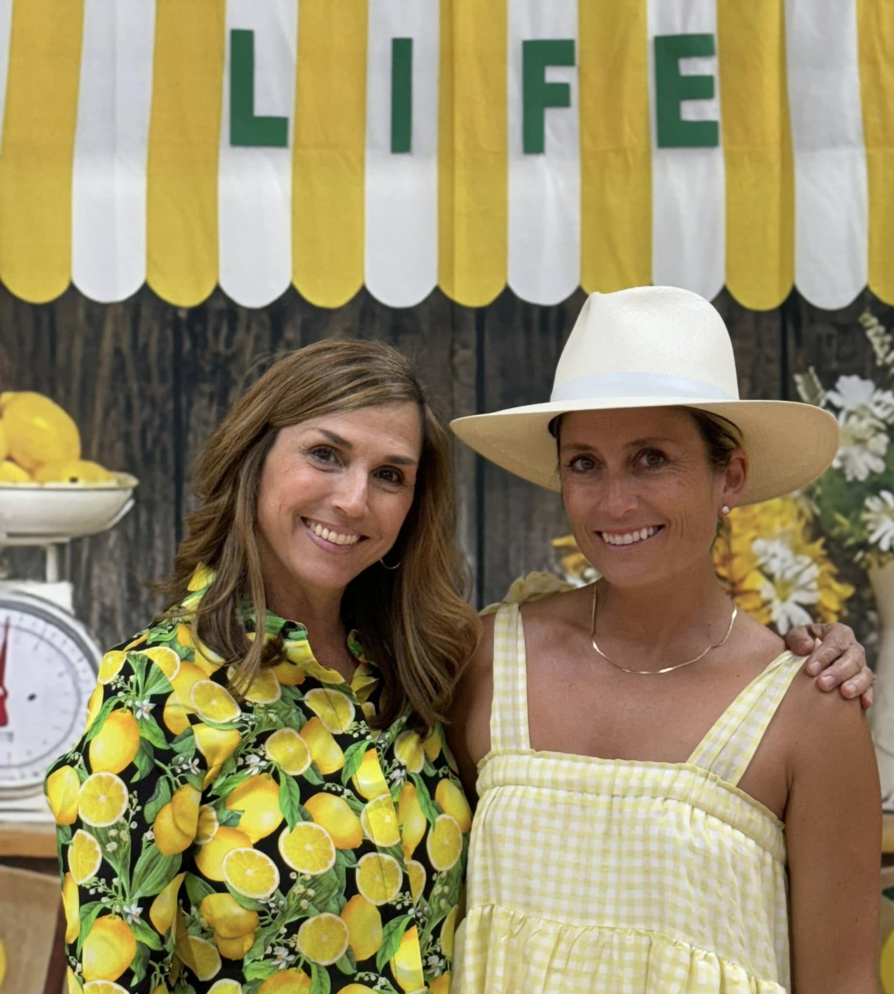 Toile de fond pour stand de vente de citrons à la planche d'été RR3-24