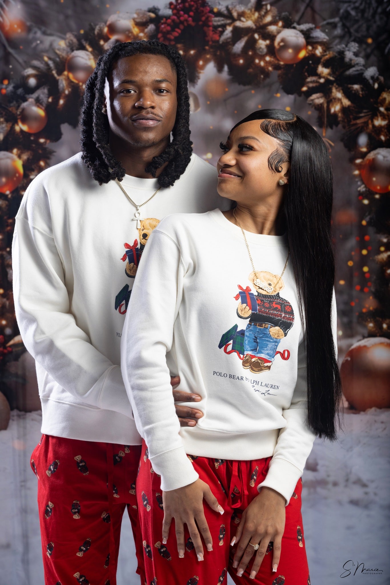 Toile de fond de Noël Arche Scintillante en Forêt RR7-710