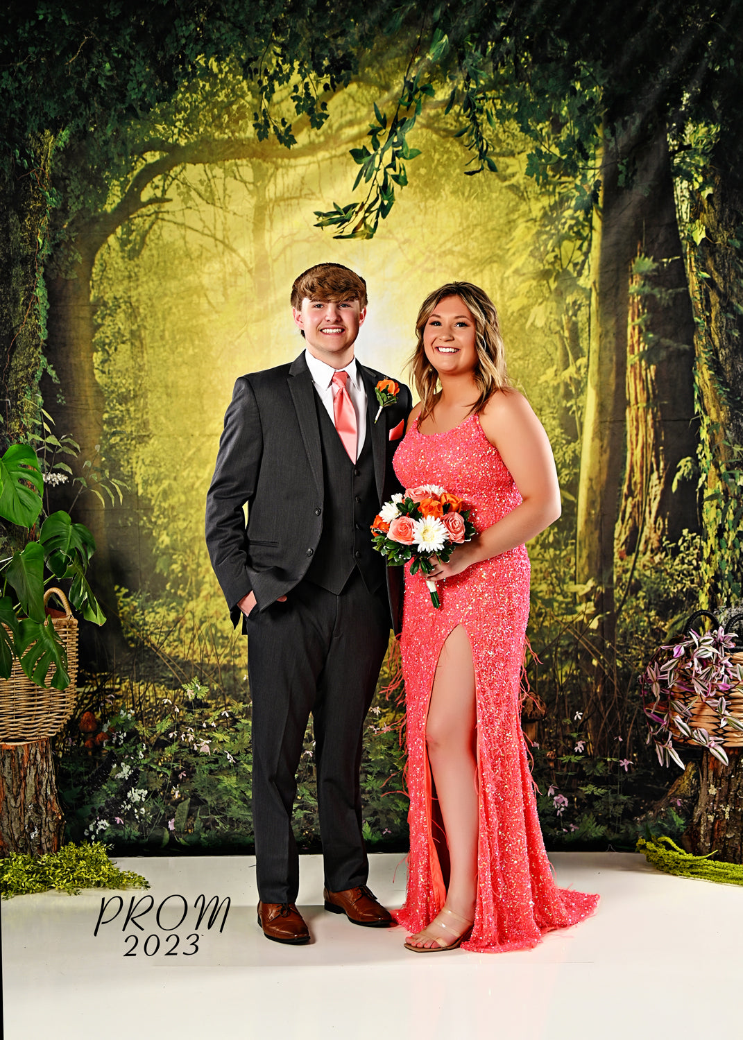 Toile de Fond de Photographie Vert Clair Magique Woodland SH-752