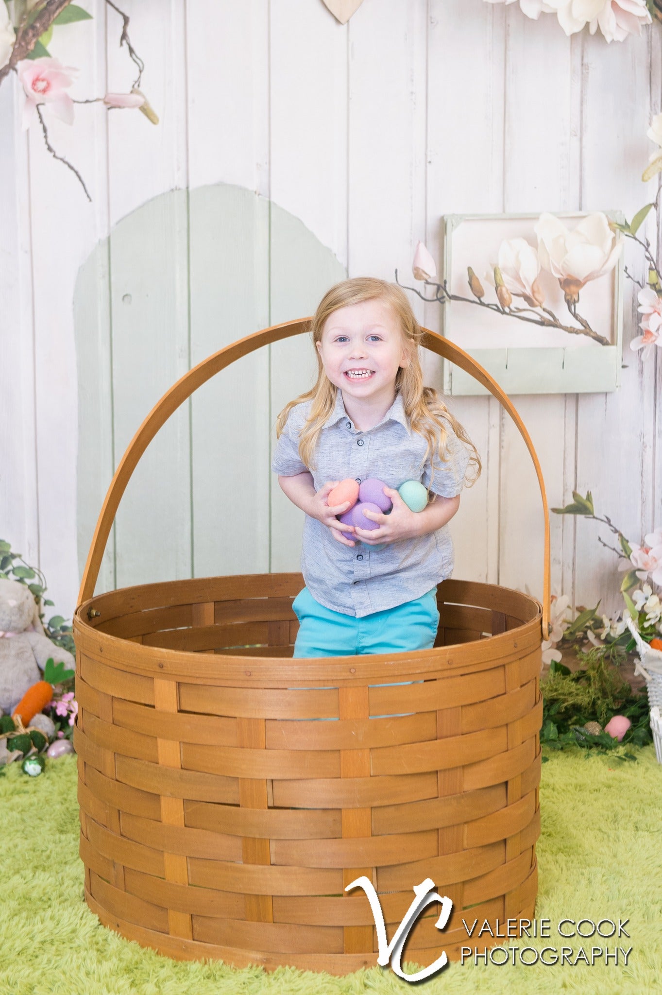 Toile de fond de Printemps Maison Rustique Fleurs Roses D1055