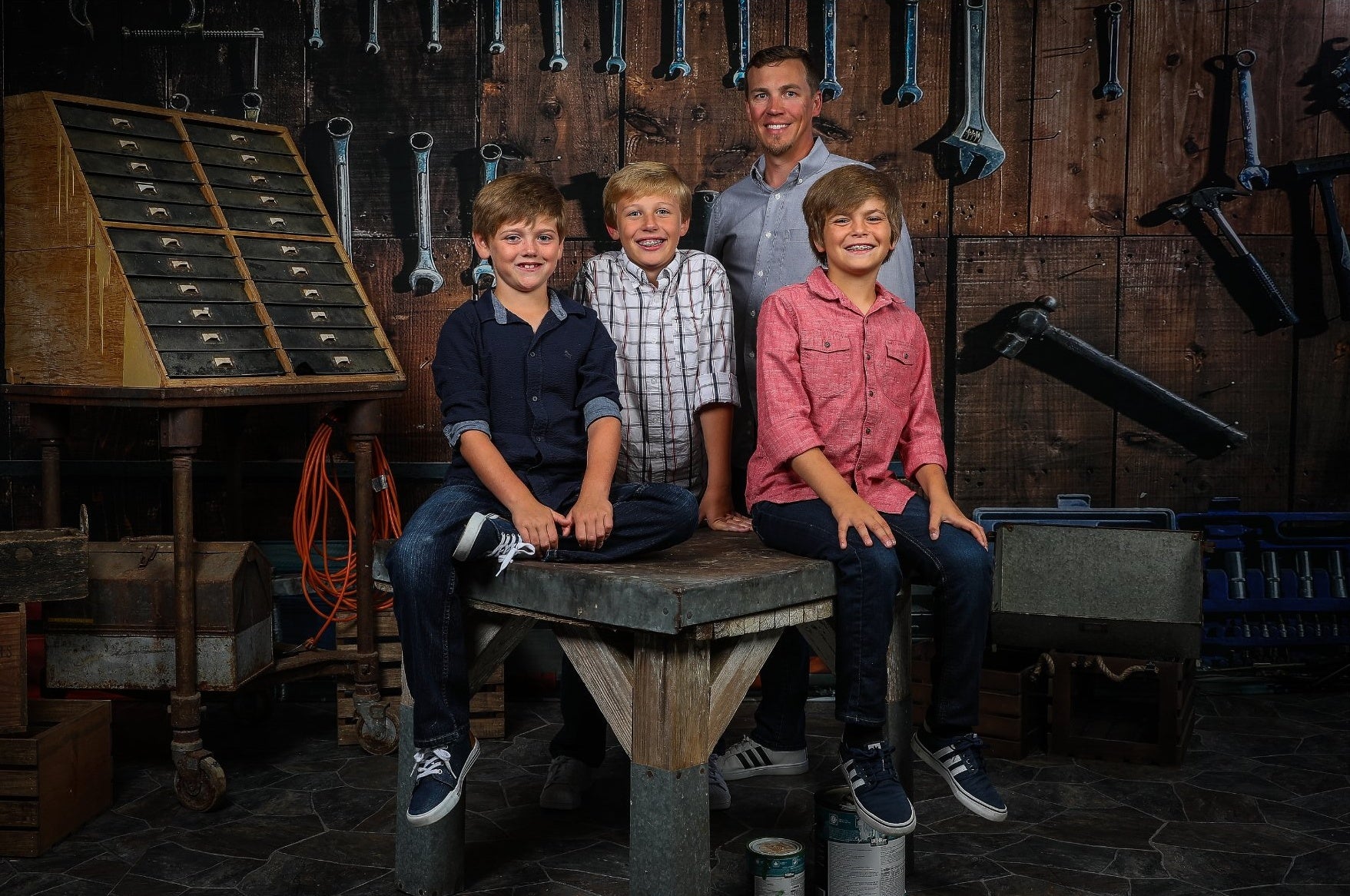 Outils d'atelier Toile de fond de la fête des pères pour la photographie KATT-52