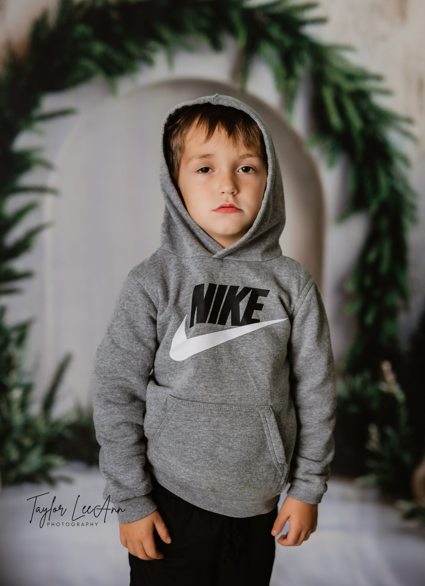 Toile de Fond Arche de Sapin de Noël pour Photographie RR8-347