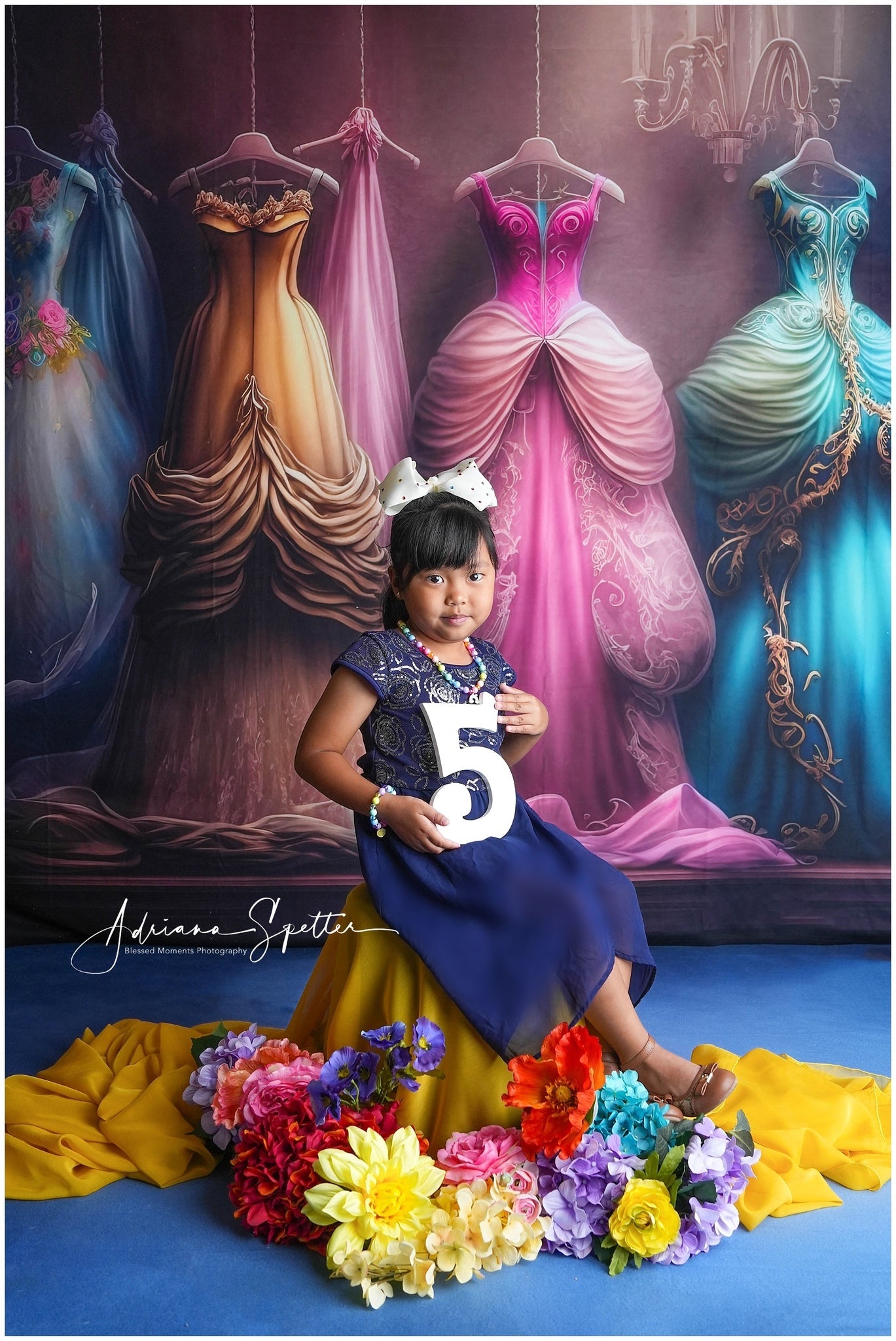 Fond vintage Robes de princesse Placard élégant Fond rétro MRR10-58