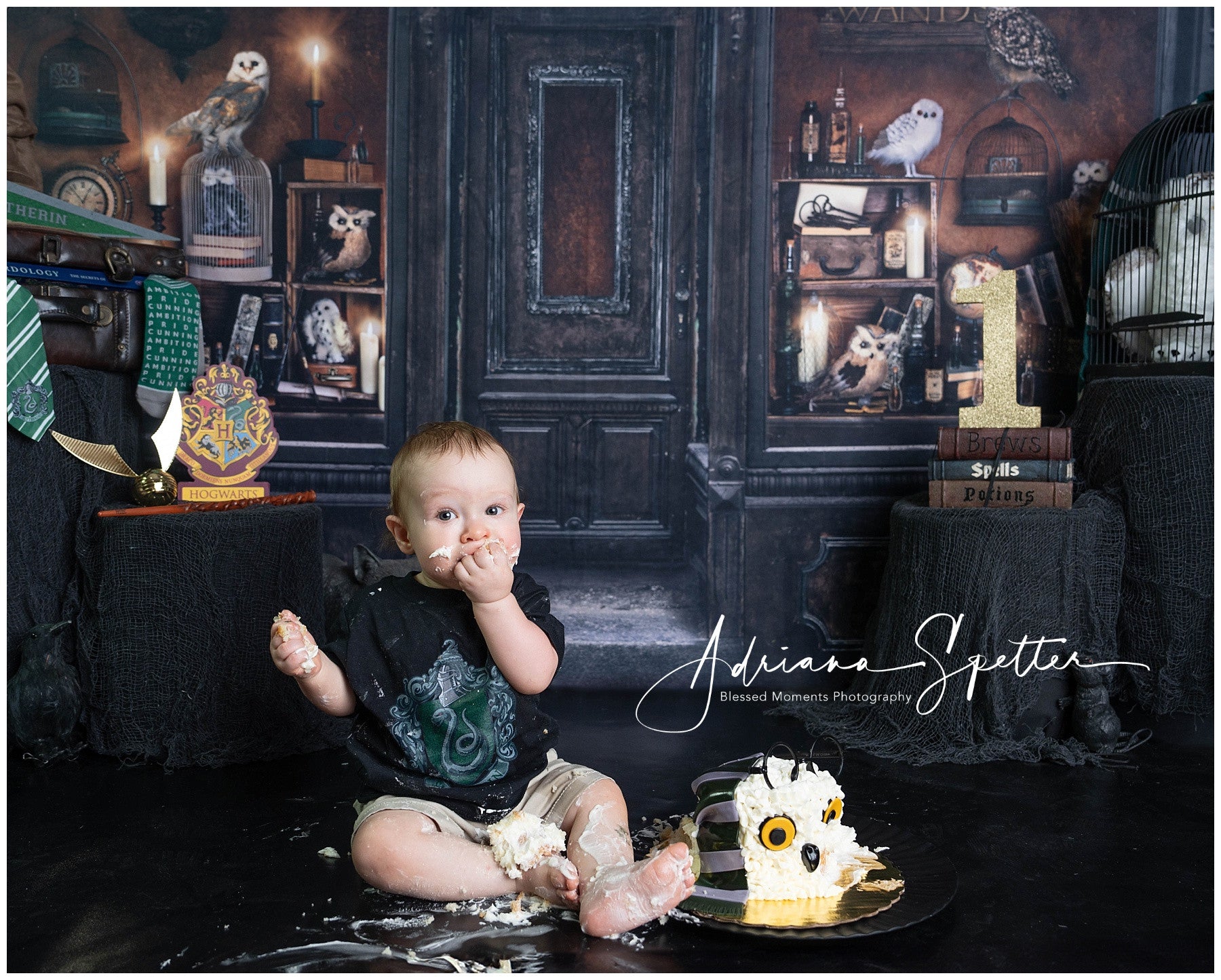 Fond d'Halloween Magique Boutique de sorcier Vitrine Fond photo d'Halloween MRR10-23