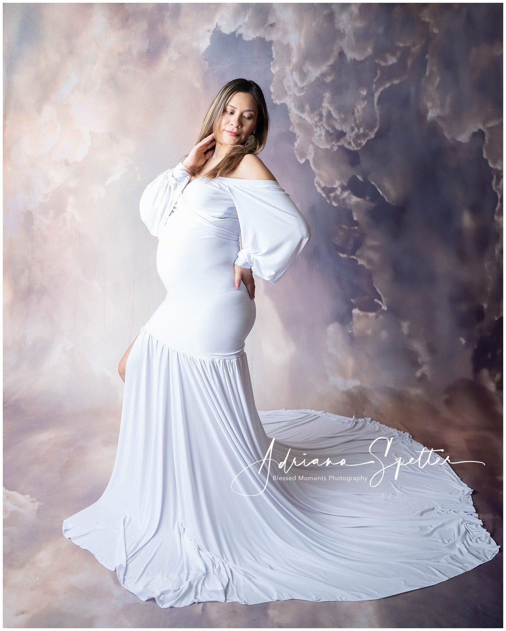 Fond nuageux Ciel nuageux Nuages légers Fond photo ciel MRR10-56