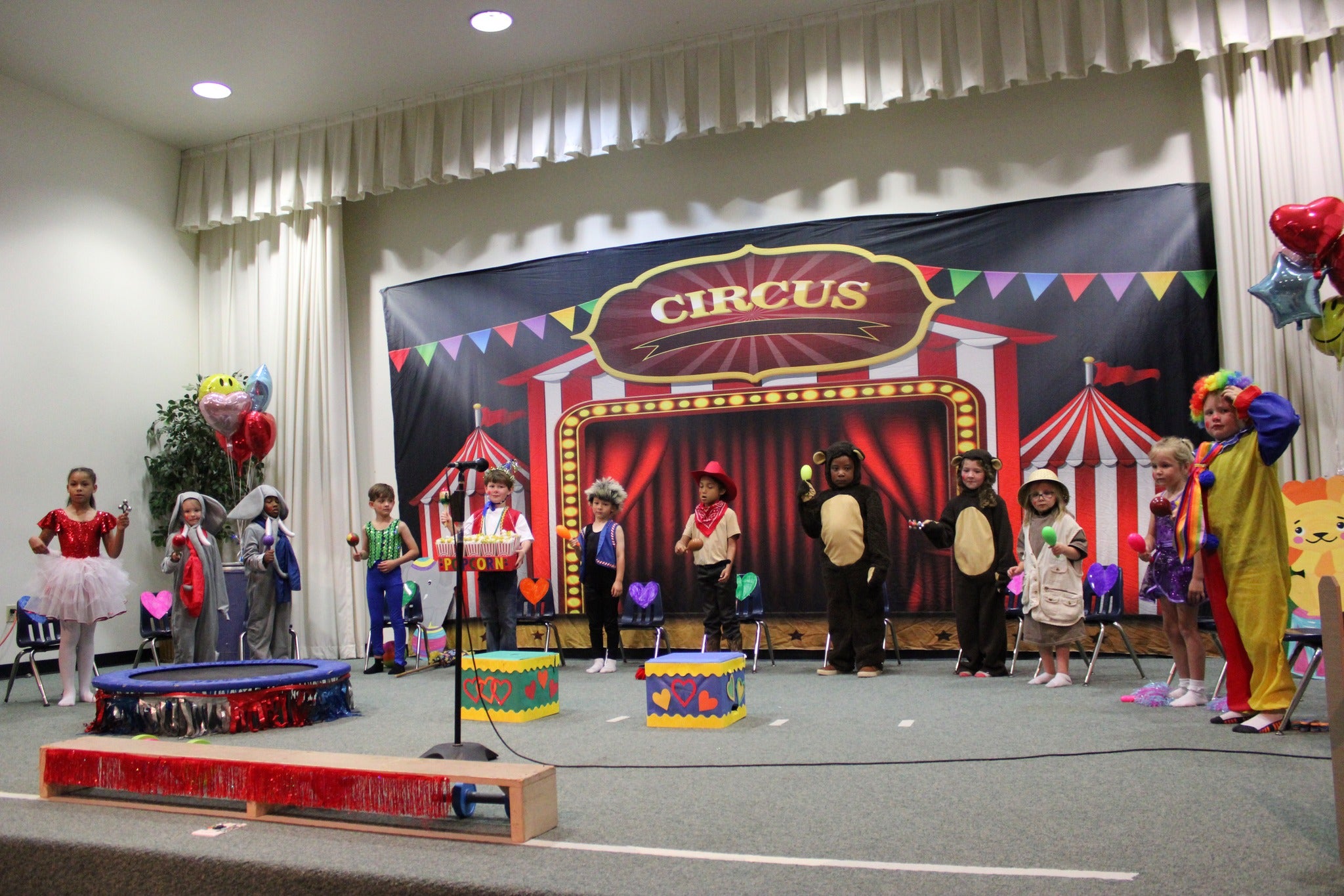 Cirque Rouge Tente Carnaval Photographie Toile de Fond SH-1011