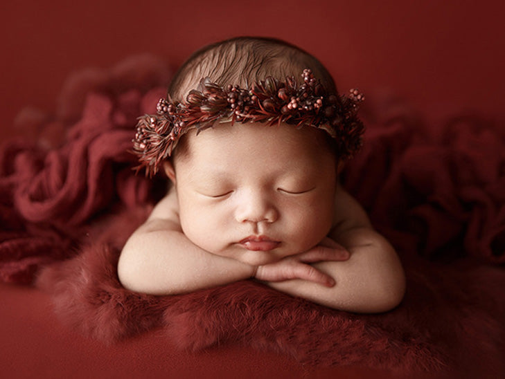 Photographie de nouveau-né Fausse fleur coiffe TH3