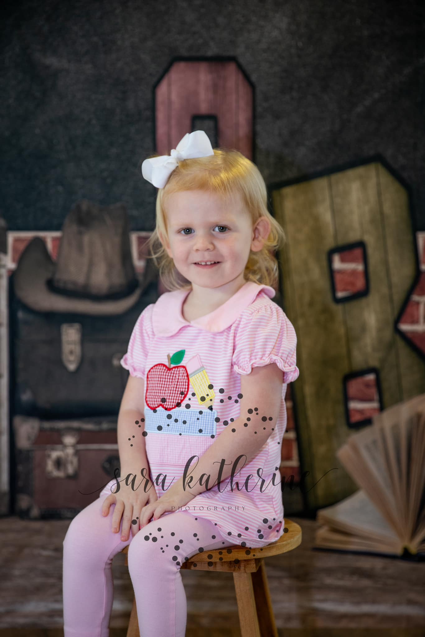 Alphabet Valise Toile de fond de L'école de Tableau Noir M5-115