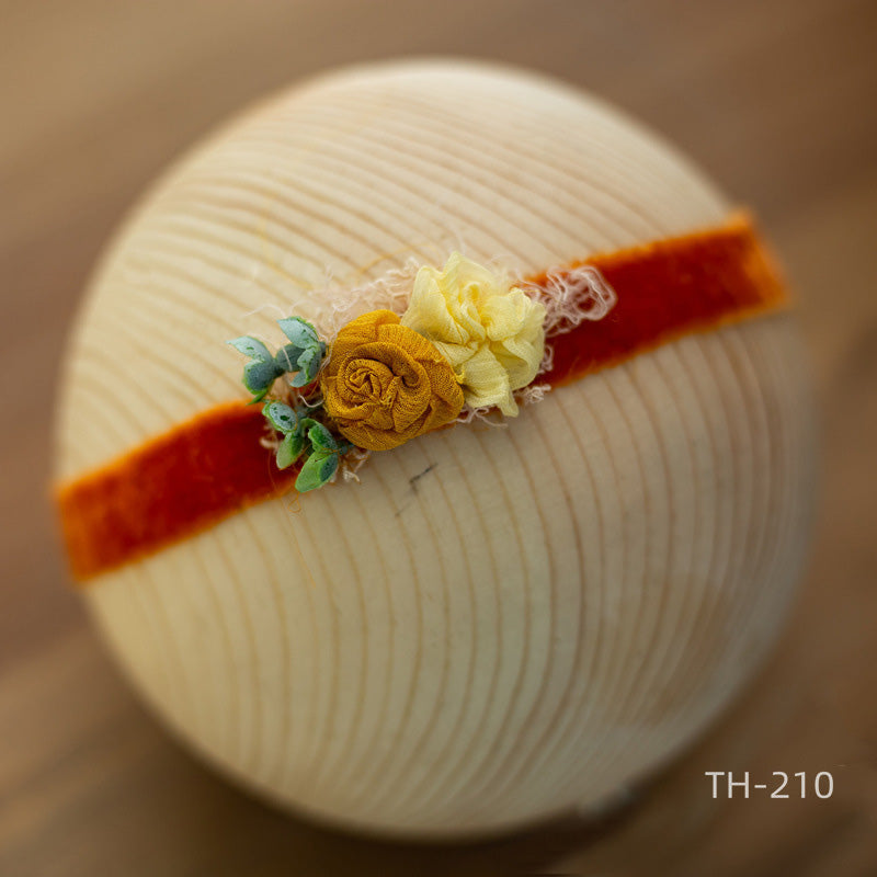 Photographie Nouveau-né Velours Fleur Pearl Coiffe TH2