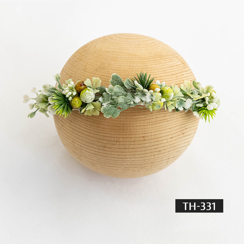 Photographie de nouveau-né Fausse fleur coiffe TH3