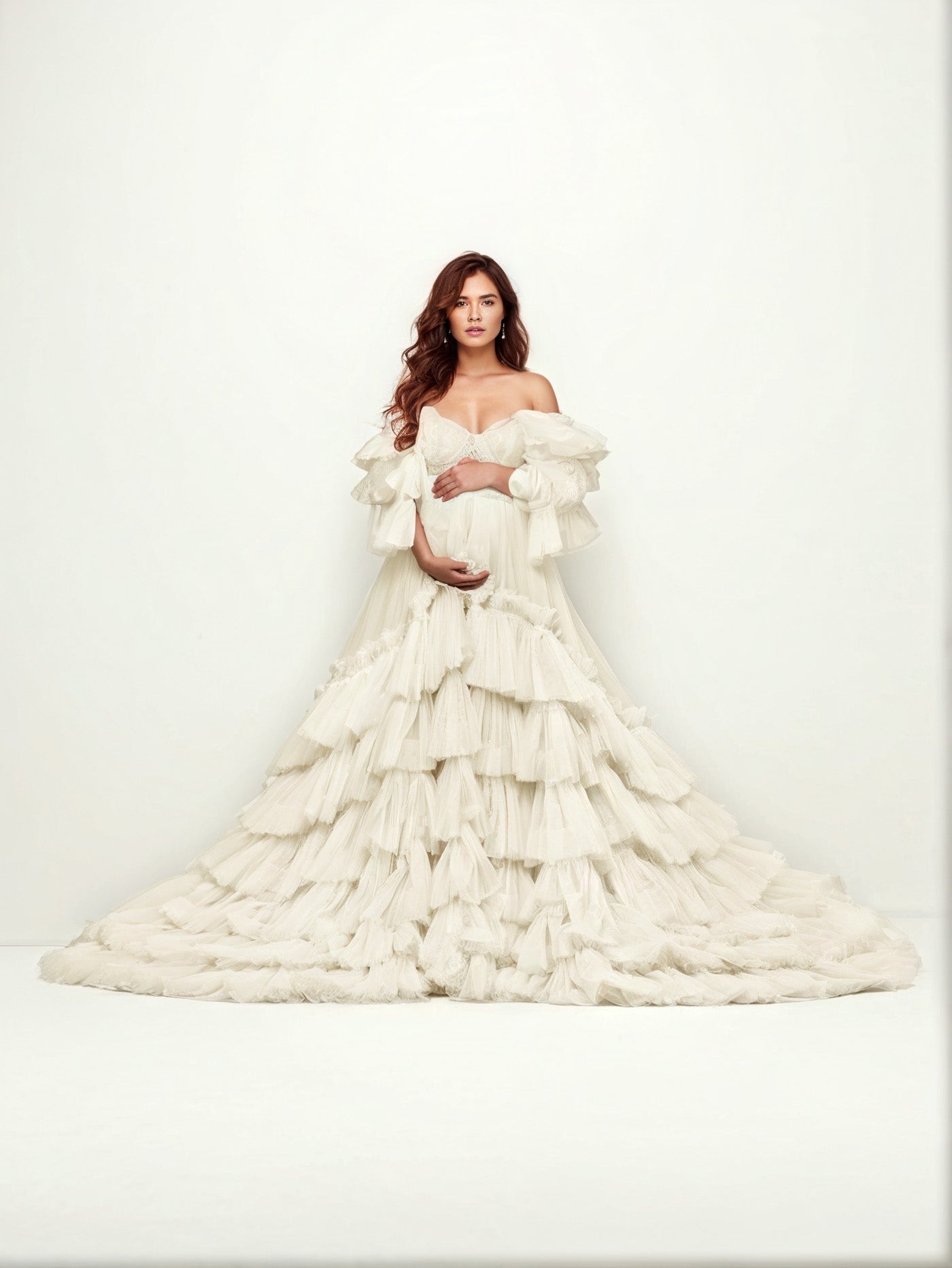Robe de maternité en tulle pour la photographie RB5