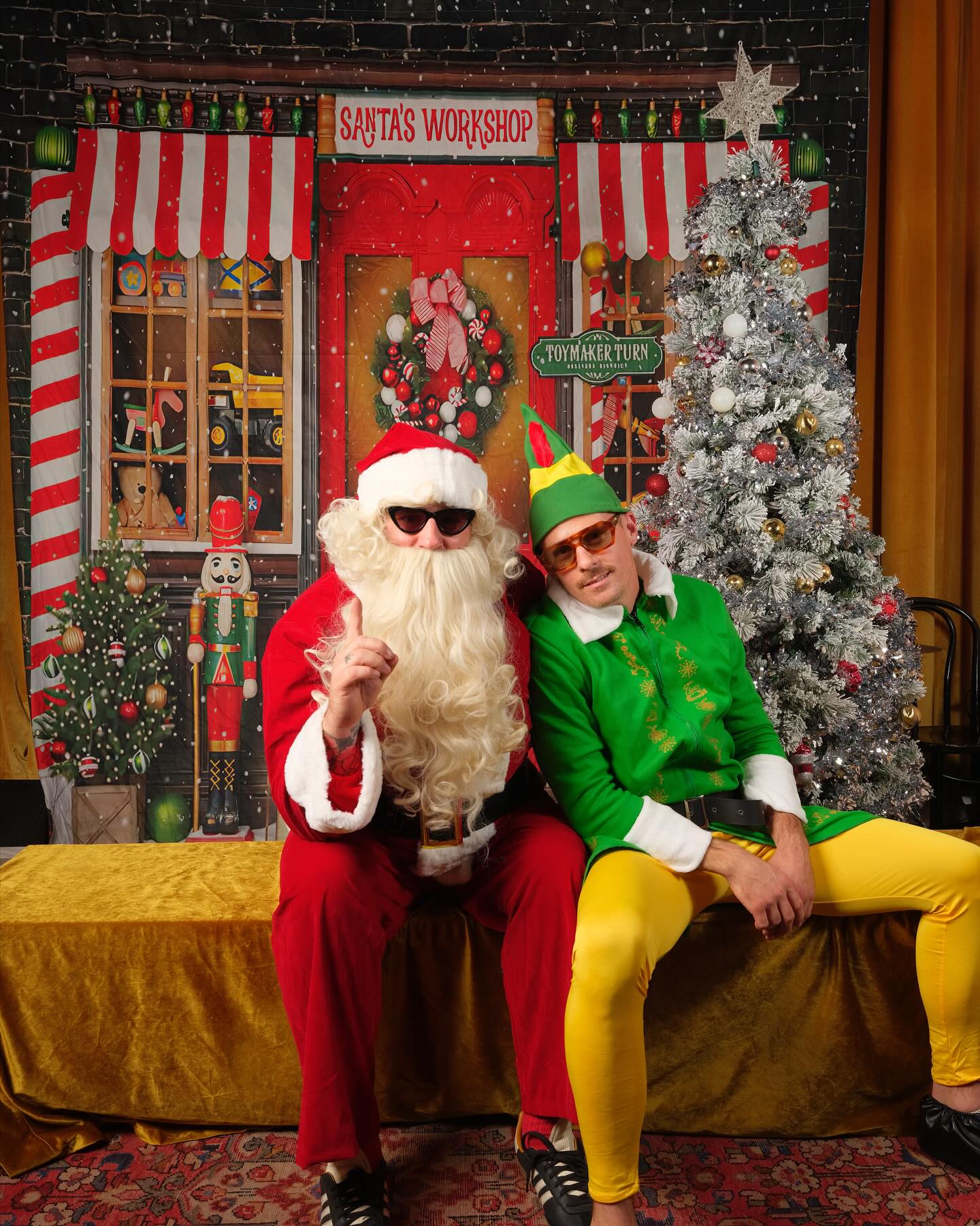 Toile de Fond de Noël Casse-Noisette de L'atelier du Père Noël M6-93