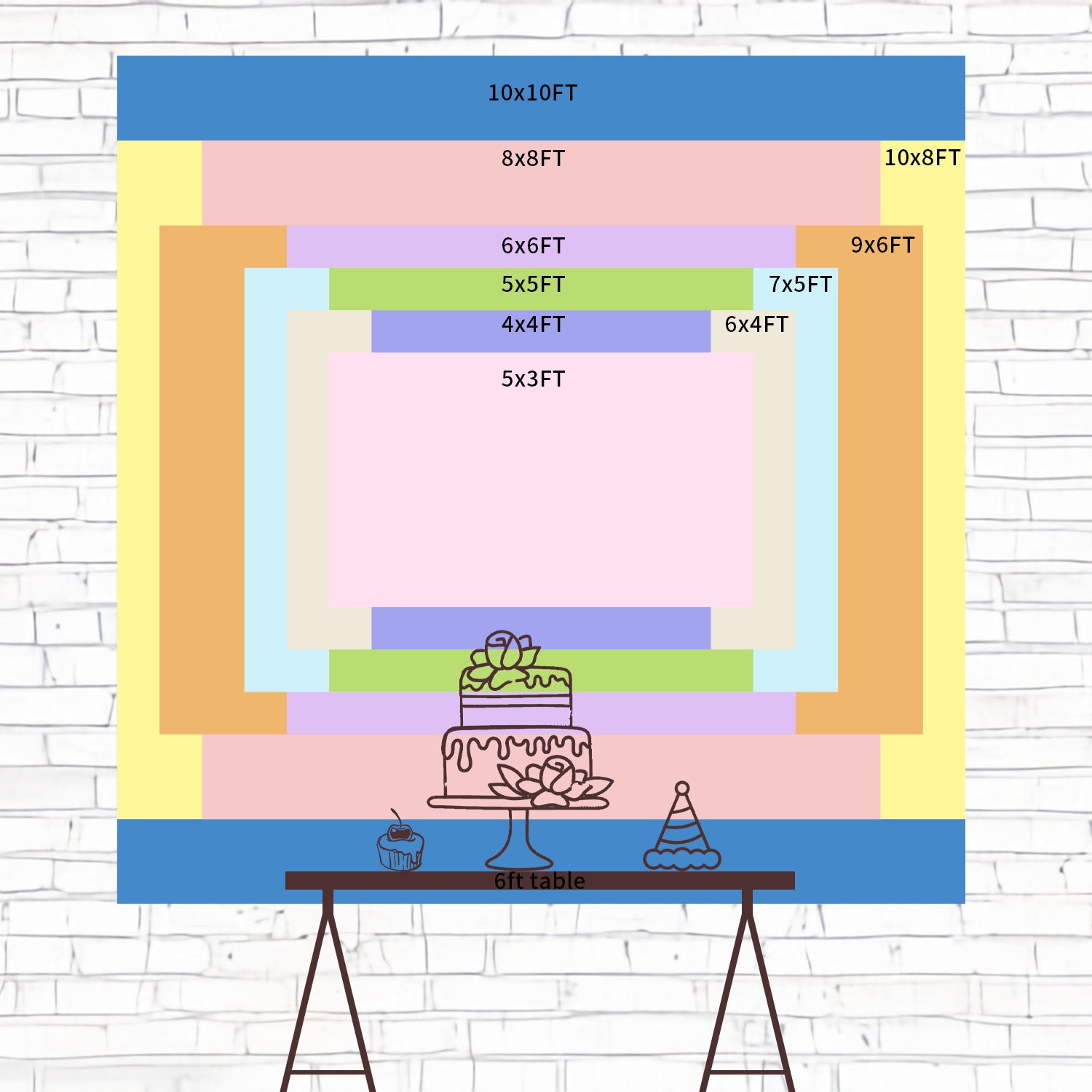 Toile de fond Fête des Mères Personnalisable Épanouissement Pastel de Rêve GQ3-150
