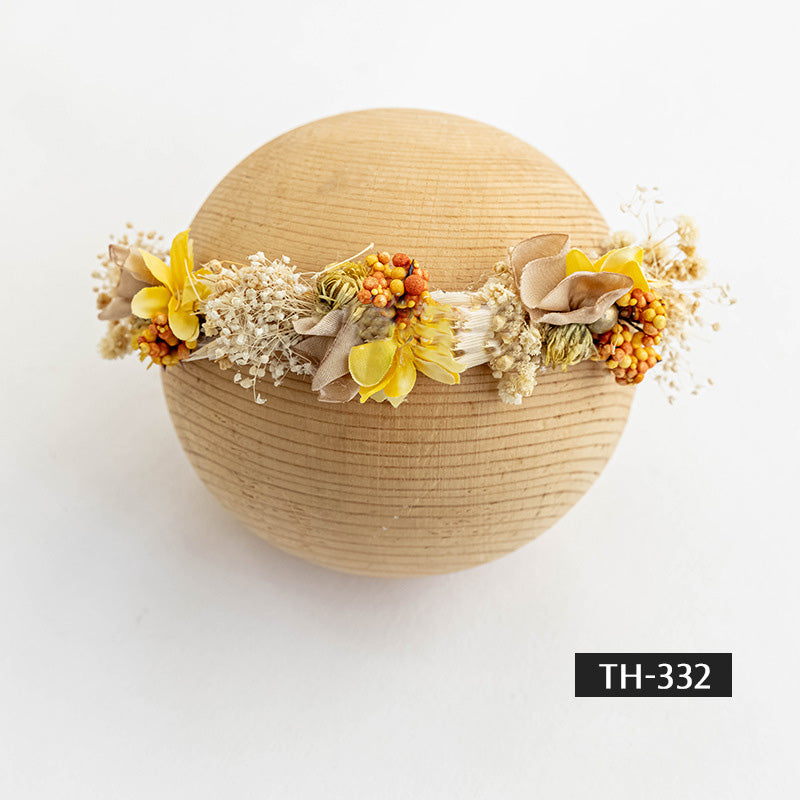 Photographie de nouveau-né Fausse fleur coiffe TH3