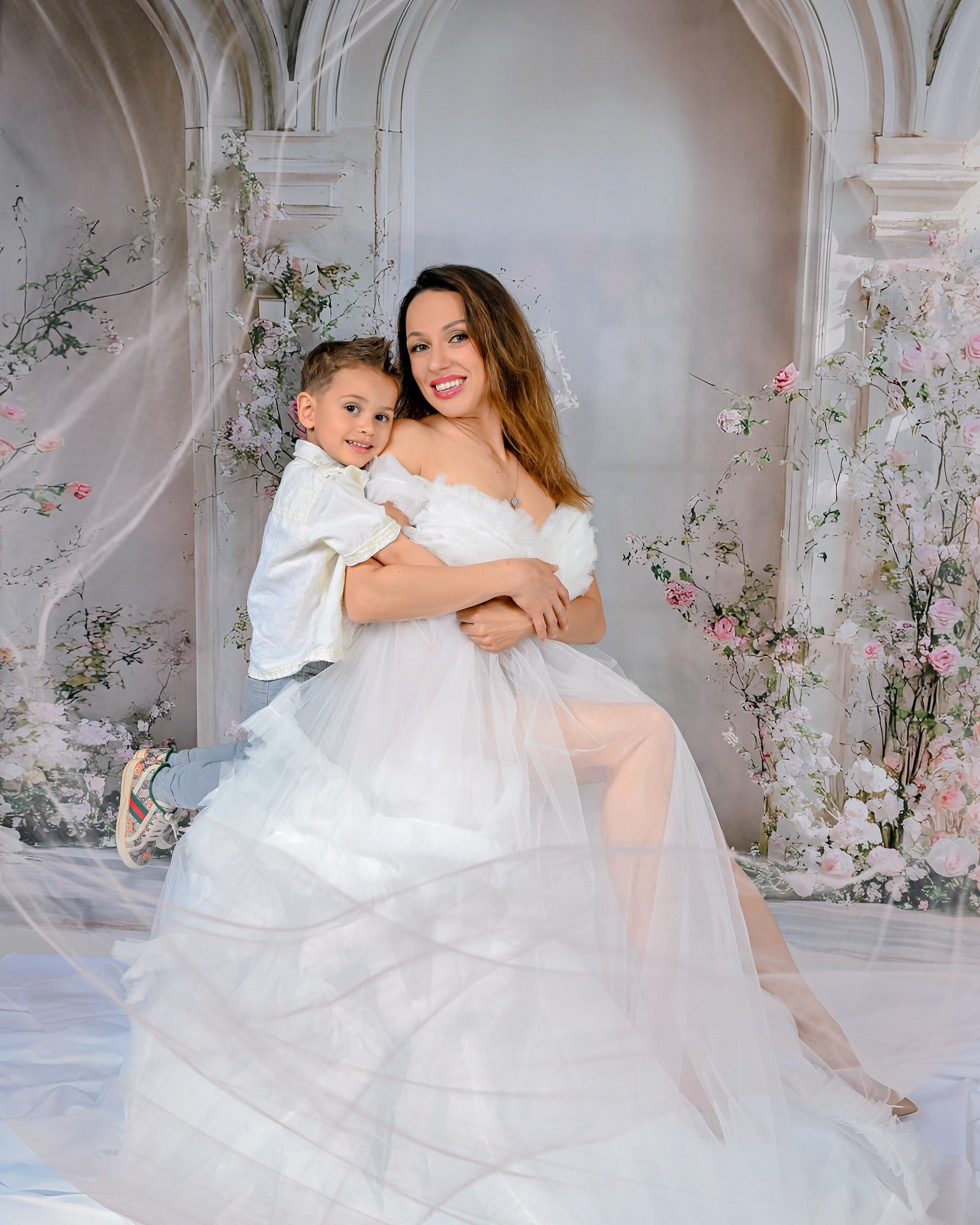 Toile de fond Fête des Mères Roses Roses Épanouies Archway GQ2-183