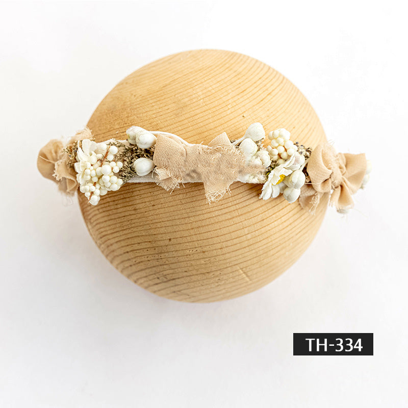 Photographie de nouveau-né Fausse fleur coiffe TH3