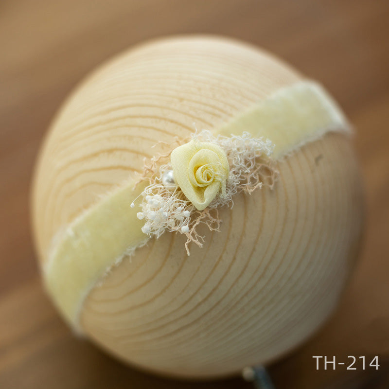 Photographie Nouveau-né Velours Fleur Pearl Coiffe TH2