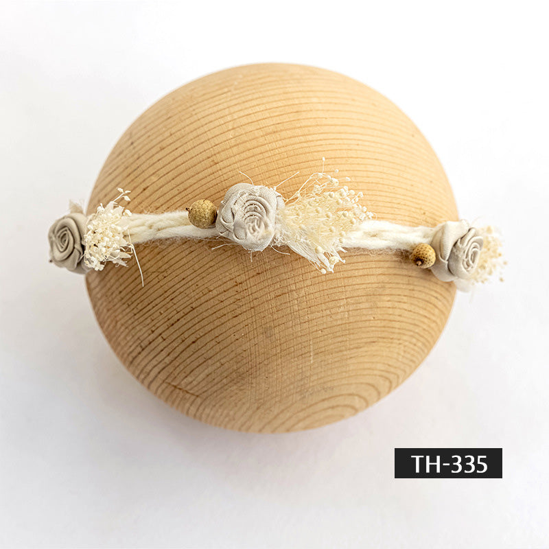 Photographie de nouveau-né Fausse fleur coiffe TH3