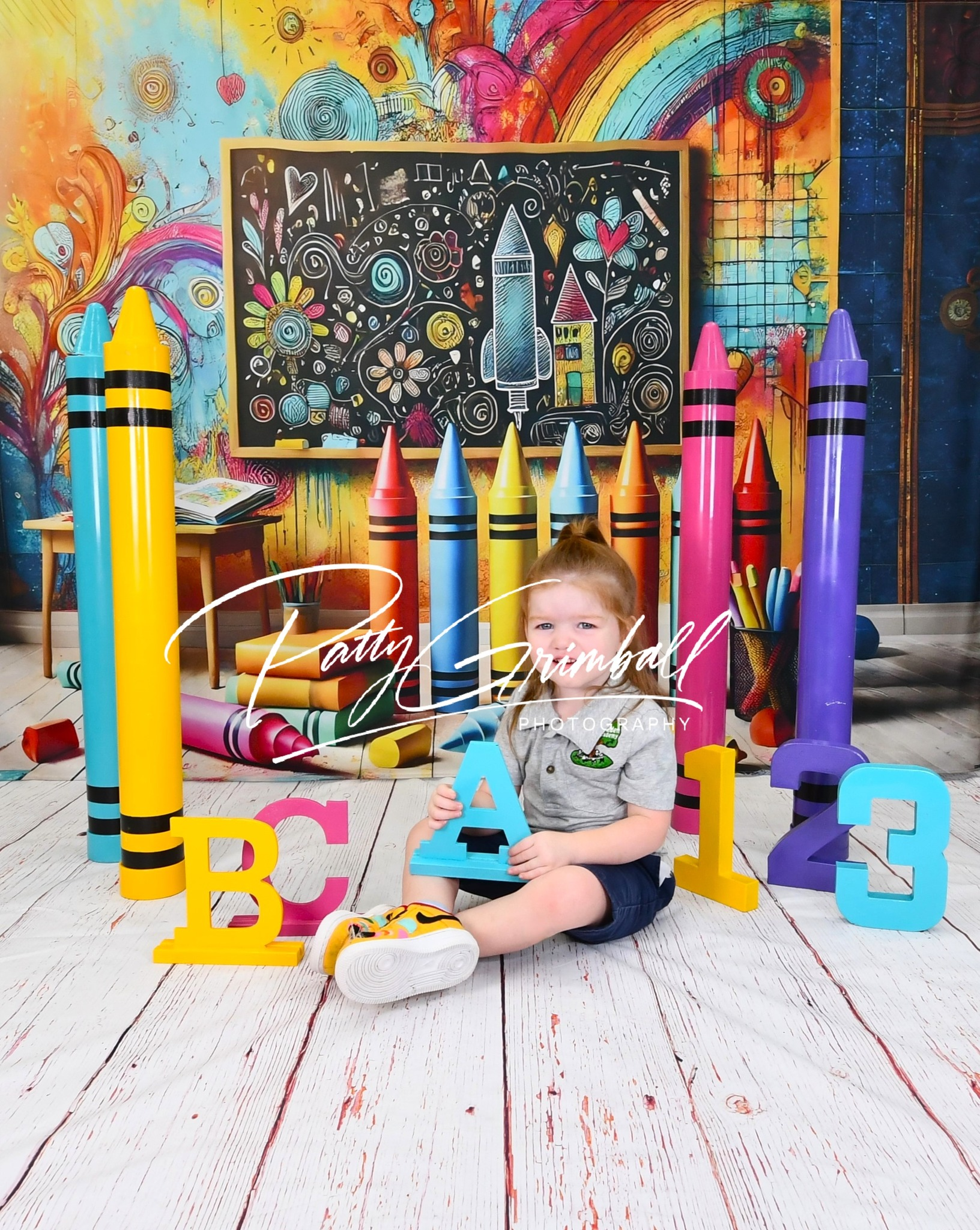 Toile de Fond de Crayons et Peintures pour la Rentrée RR7-211