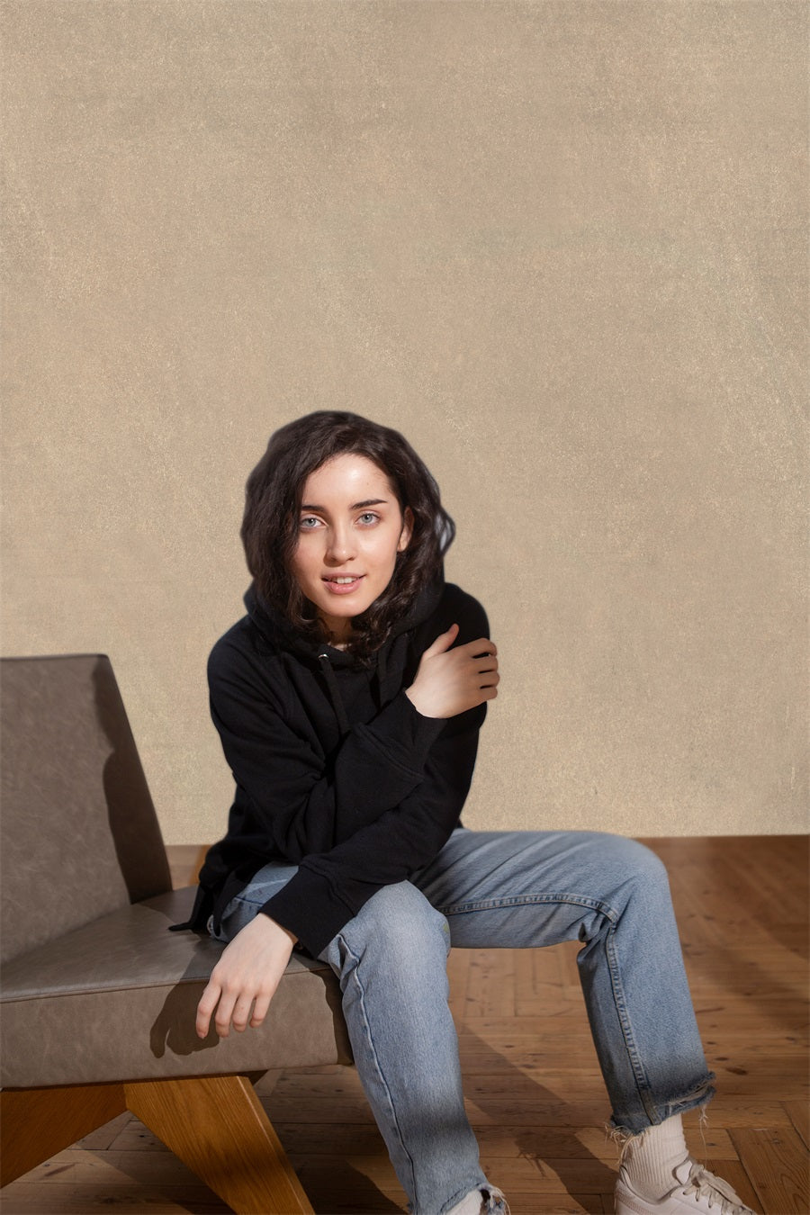 Toile de fond Portrait Beige Texture Mur BRP-11-625