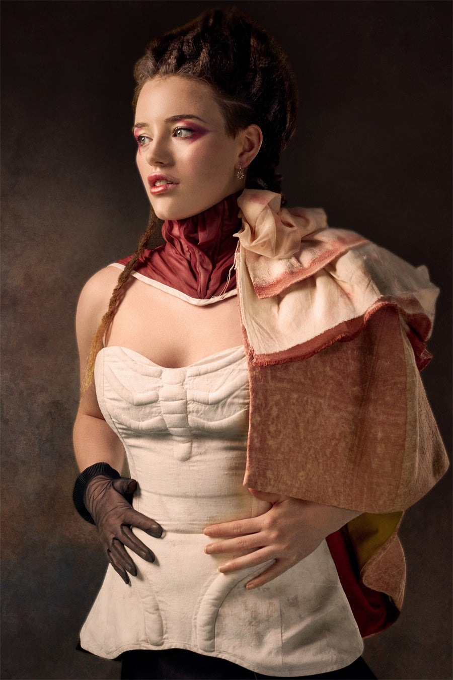 Toile de fond Portrait Tons Terre Abstraits BRP-11-626