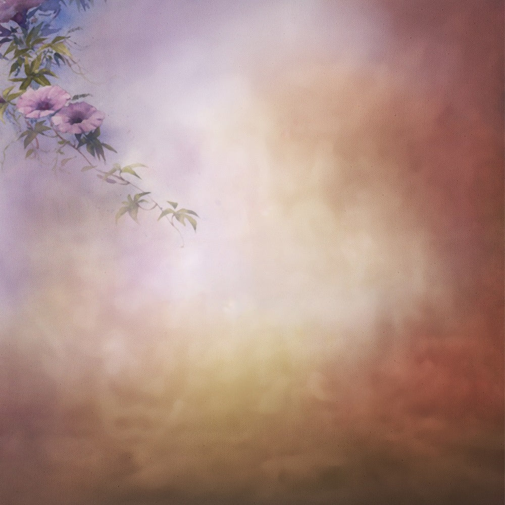 Toile de fond Photographie Portrait Mur Floral Pastel Décor BRP-11-641