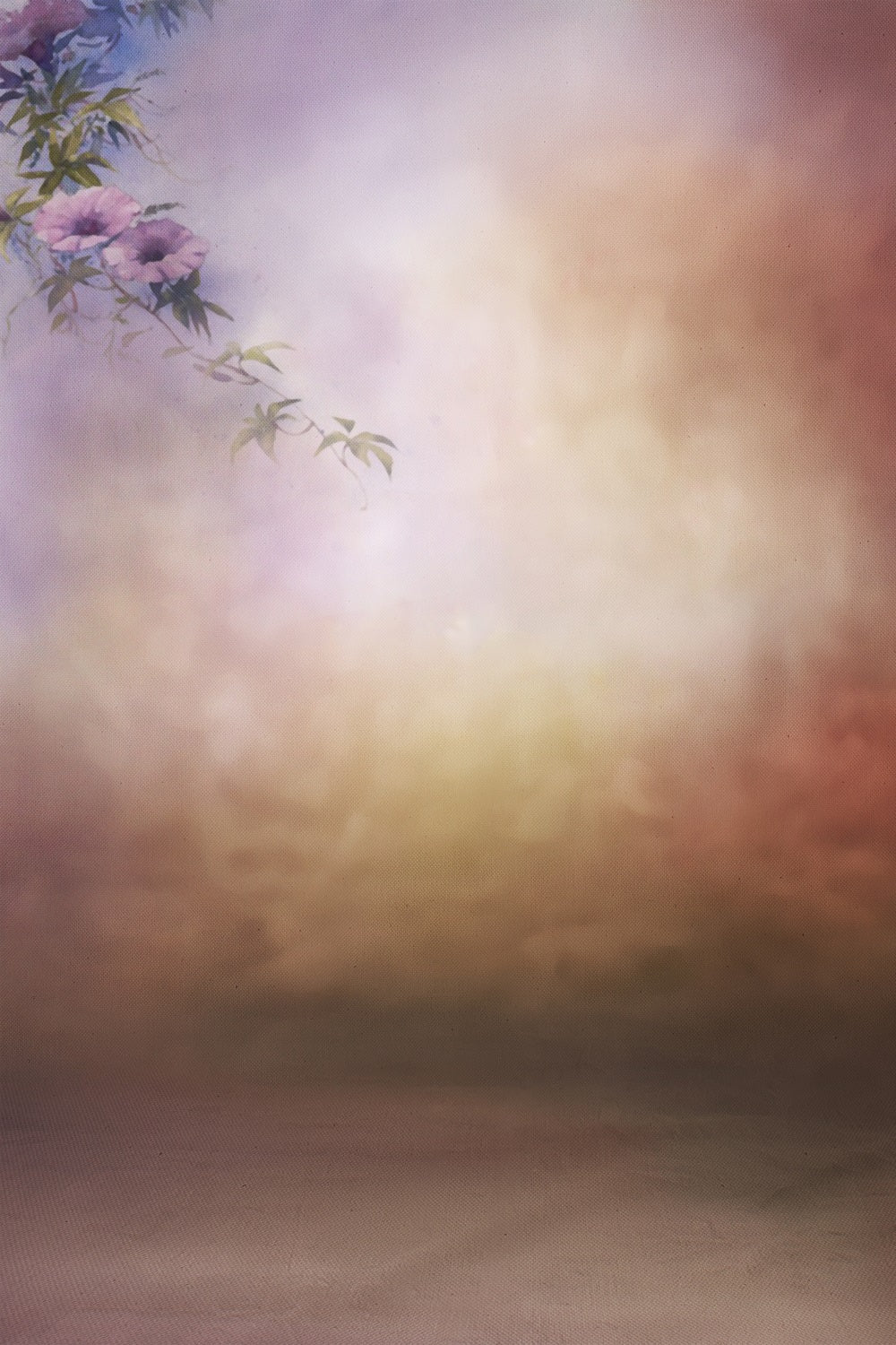 Toile de fond Photographie Portrait Mur Floral Pastel Décor BRP-11-641