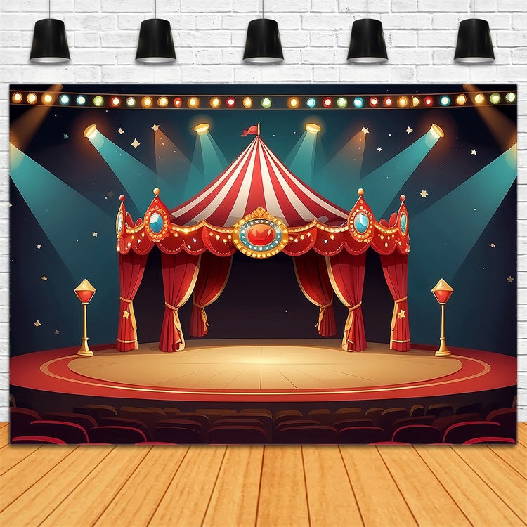 Toile de Fond Cirque Scène Tente Étoilée BRP1-175