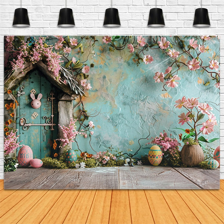 Toile de fond Pâques Porte Lapin Œuf Display BRP1-300