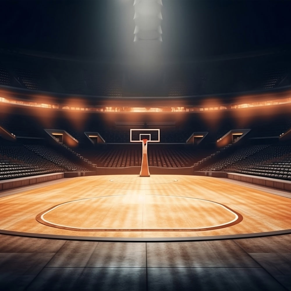 Toile de fond Photo Terrain de Basket Vintage Panier Extérieur BRP1-322