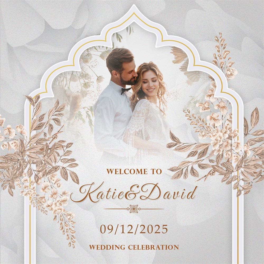 Toile de fond Mariage Personnalisée Bliss Katie David BRP1-394