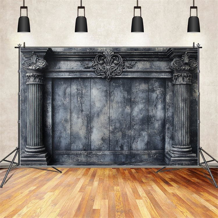 Fond Photo Boudoir Idées Mur Colonnes Texturé Élégant BRP1-447