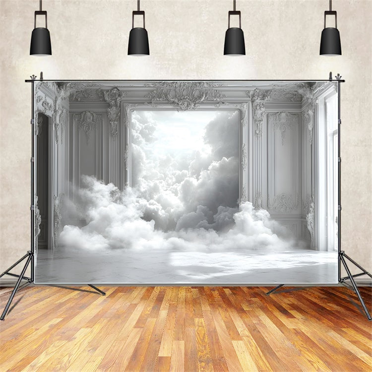 Toile de fond Boudoir Chambre Blanche Pure Nuage BRP1-459
