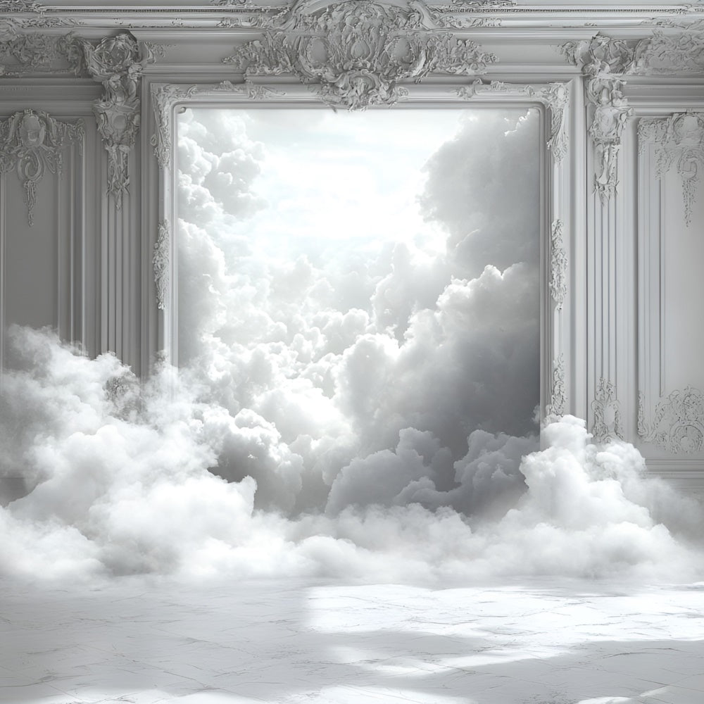 Toile de fond Boudoir Chambre Blanche Pure Nuage BRP1-459