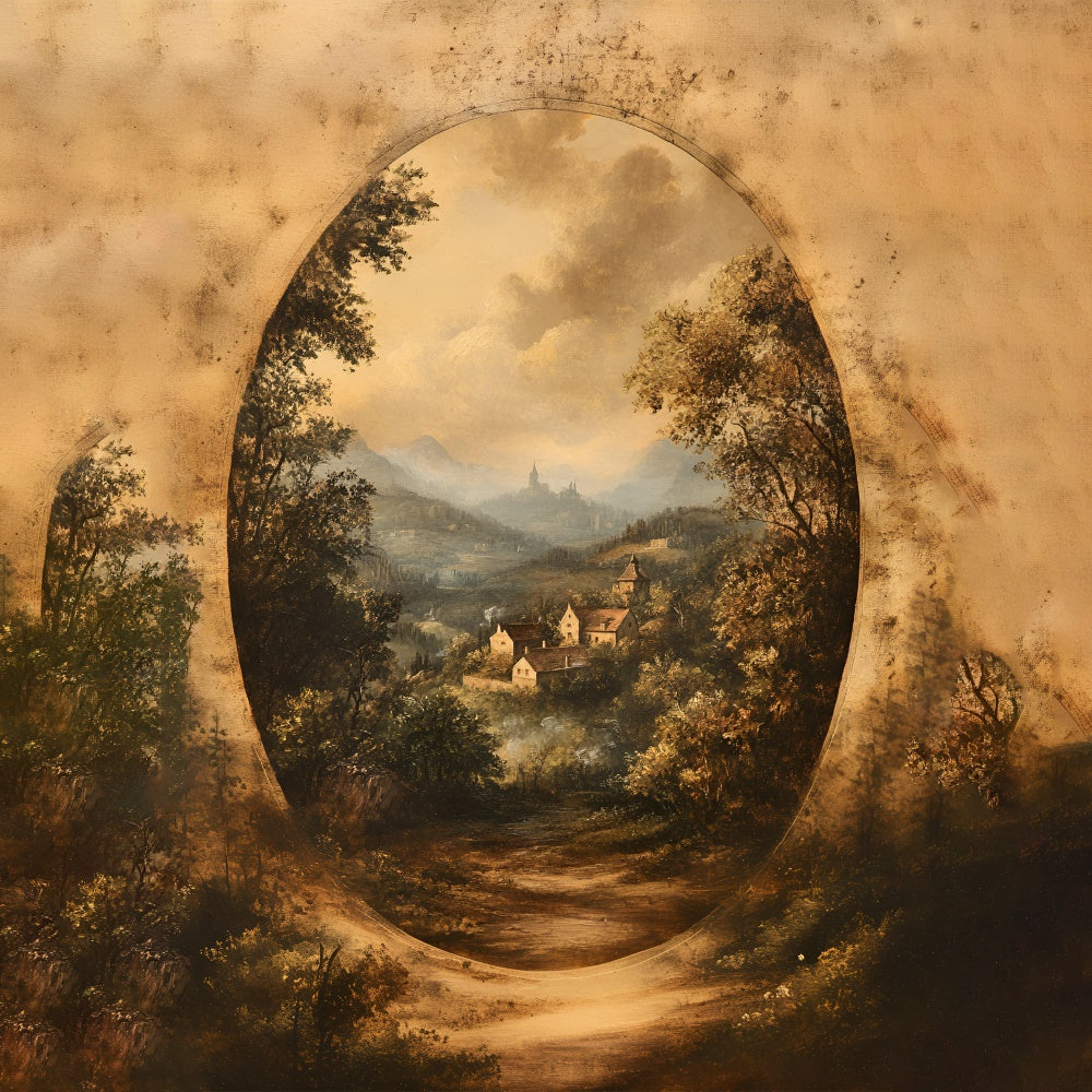 Fond Boudoir Idées Arche Dorée Village Scénique BRP1-461