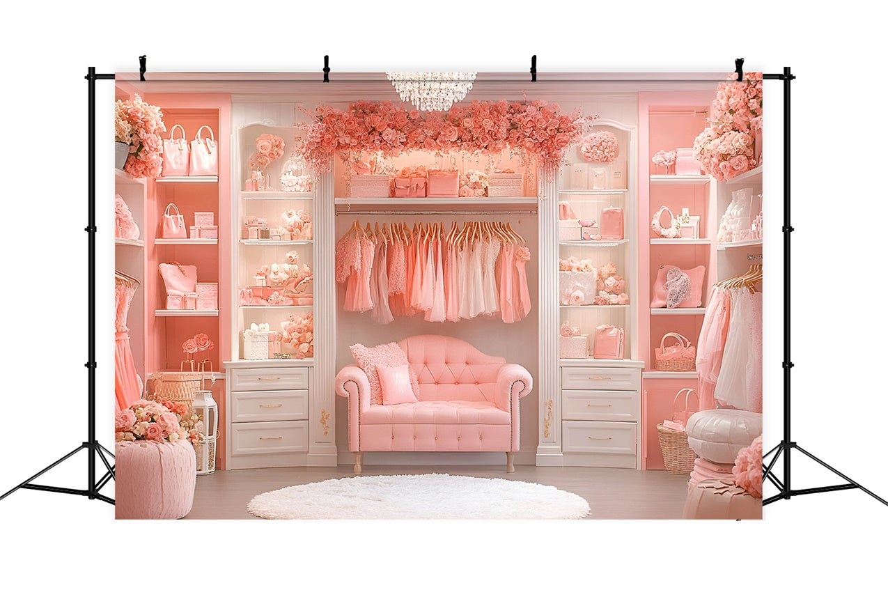 Toile de fond Boudoir Idées Placard Rose Décor Floral BRP1-469