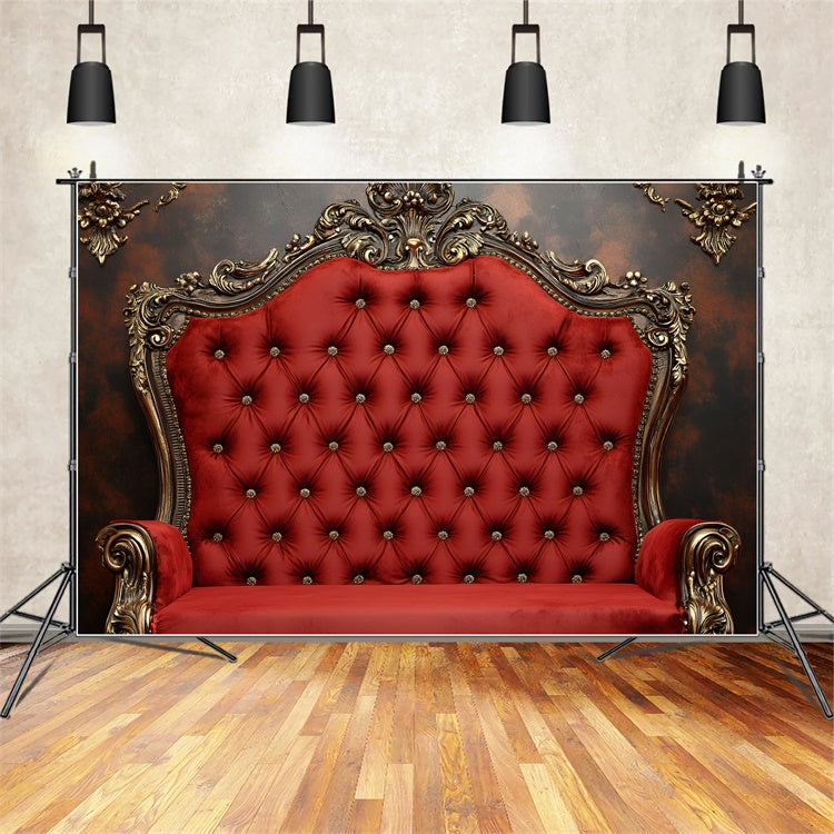 Fond Boudoir Idées Fauteuil Rouge Vintage Capitonné BRP1-483