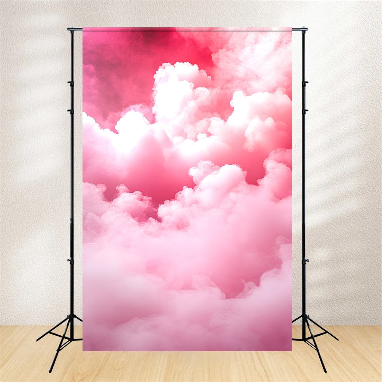 Toile de fond Boudoir Nuages Roses Fluffy Photographie BRP1-491