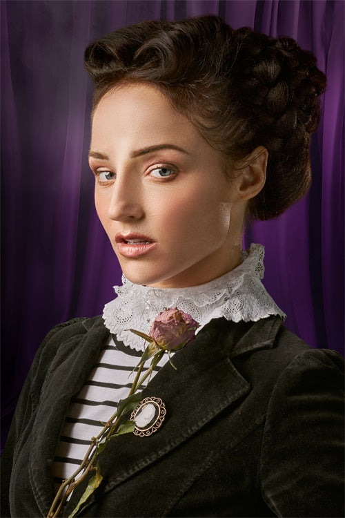 Toile de fond Boudoir Rideau Pourpre Luxueux Royal BRP1-493