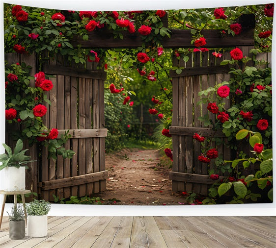 Toile de fond Fleur Jardin Secret Portail de Roses BRP1-516