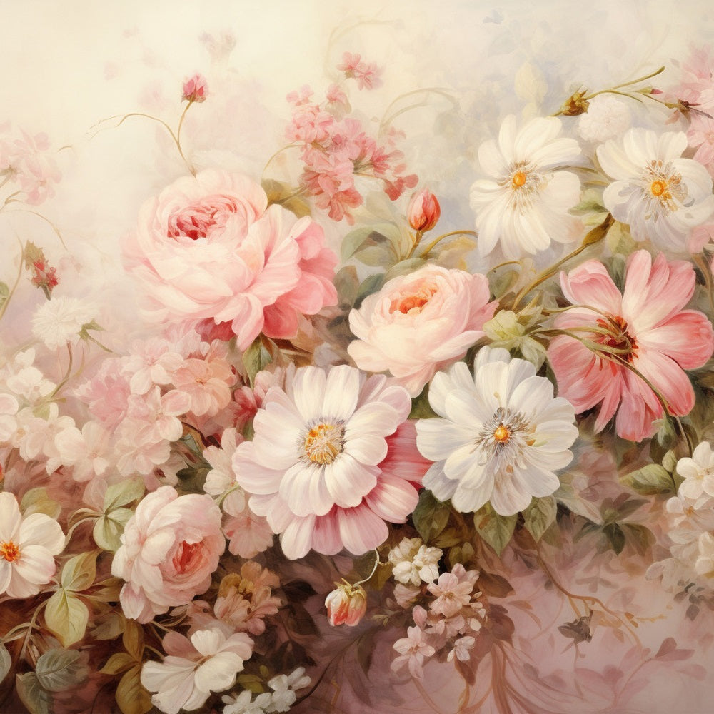 Toile de fond Florale Paradis Floral Pastel BRP1-522