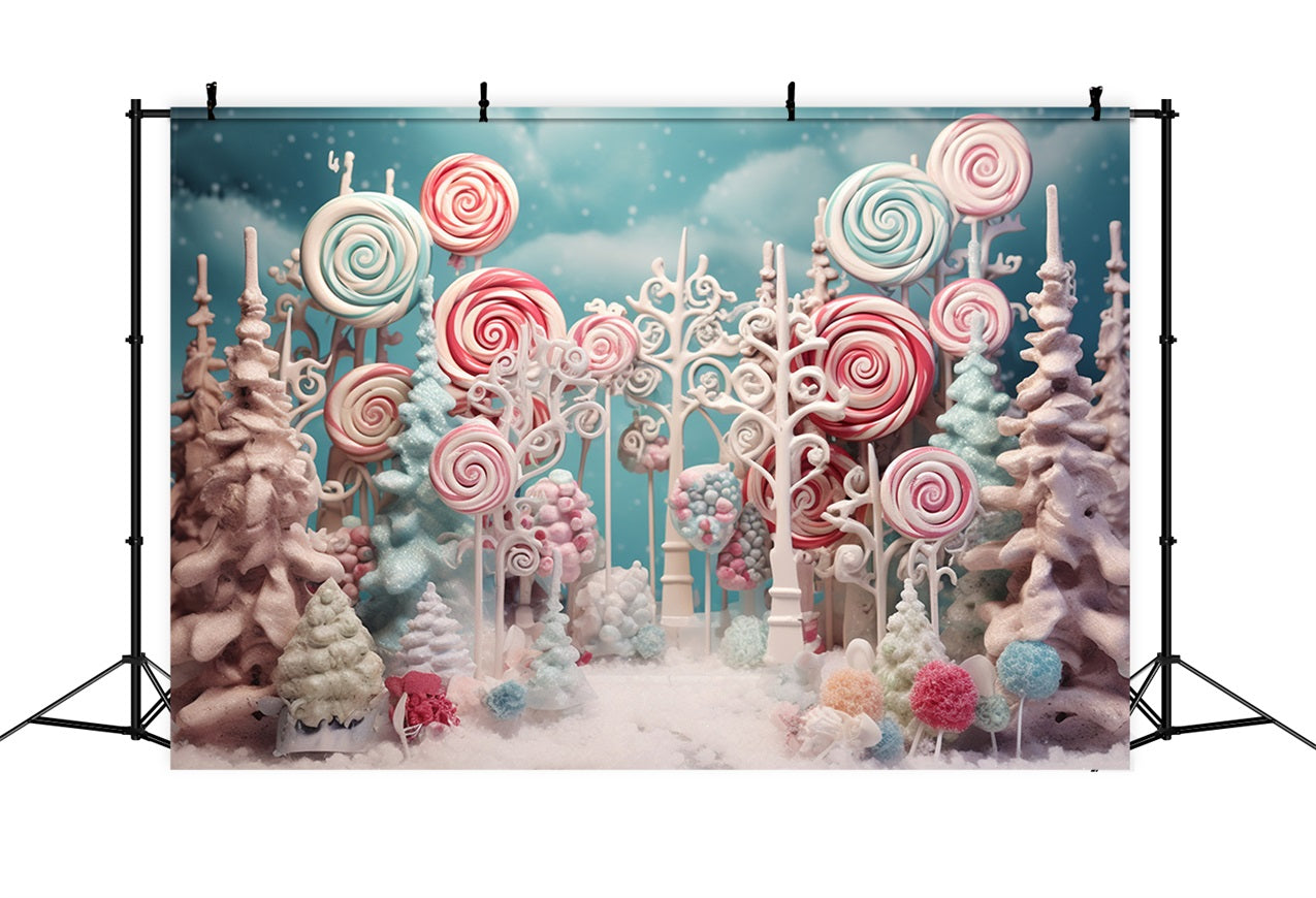 Toile de fond Pays des merveilles sucré décorations en bonbons BRP10-17
