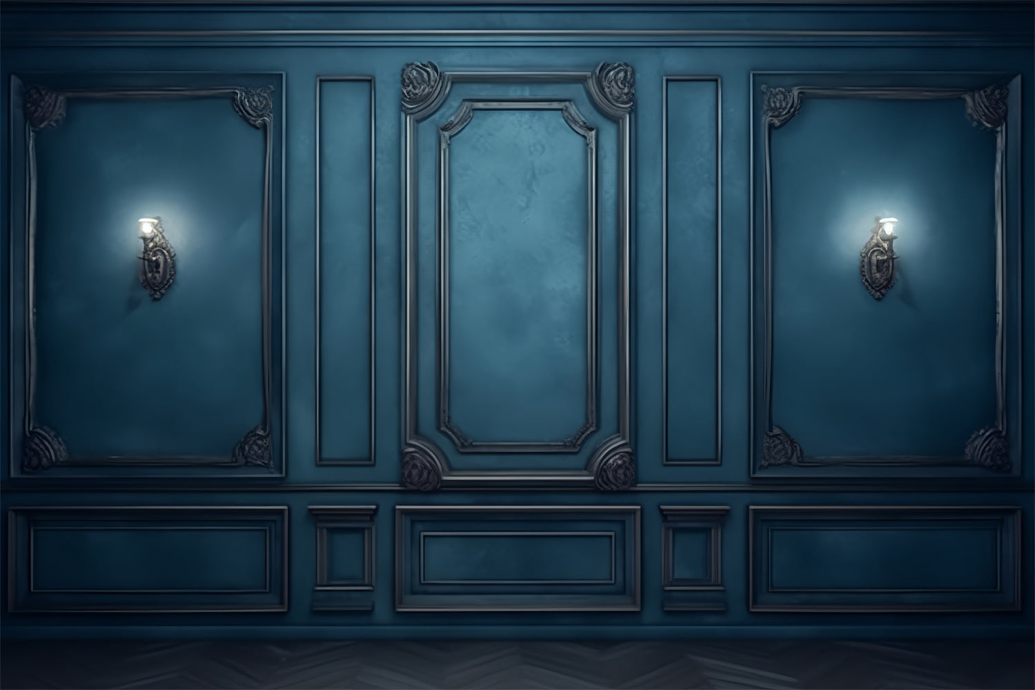 Toile de Fond Photographie Rétro Élégance Chic Bleu BRP10-275