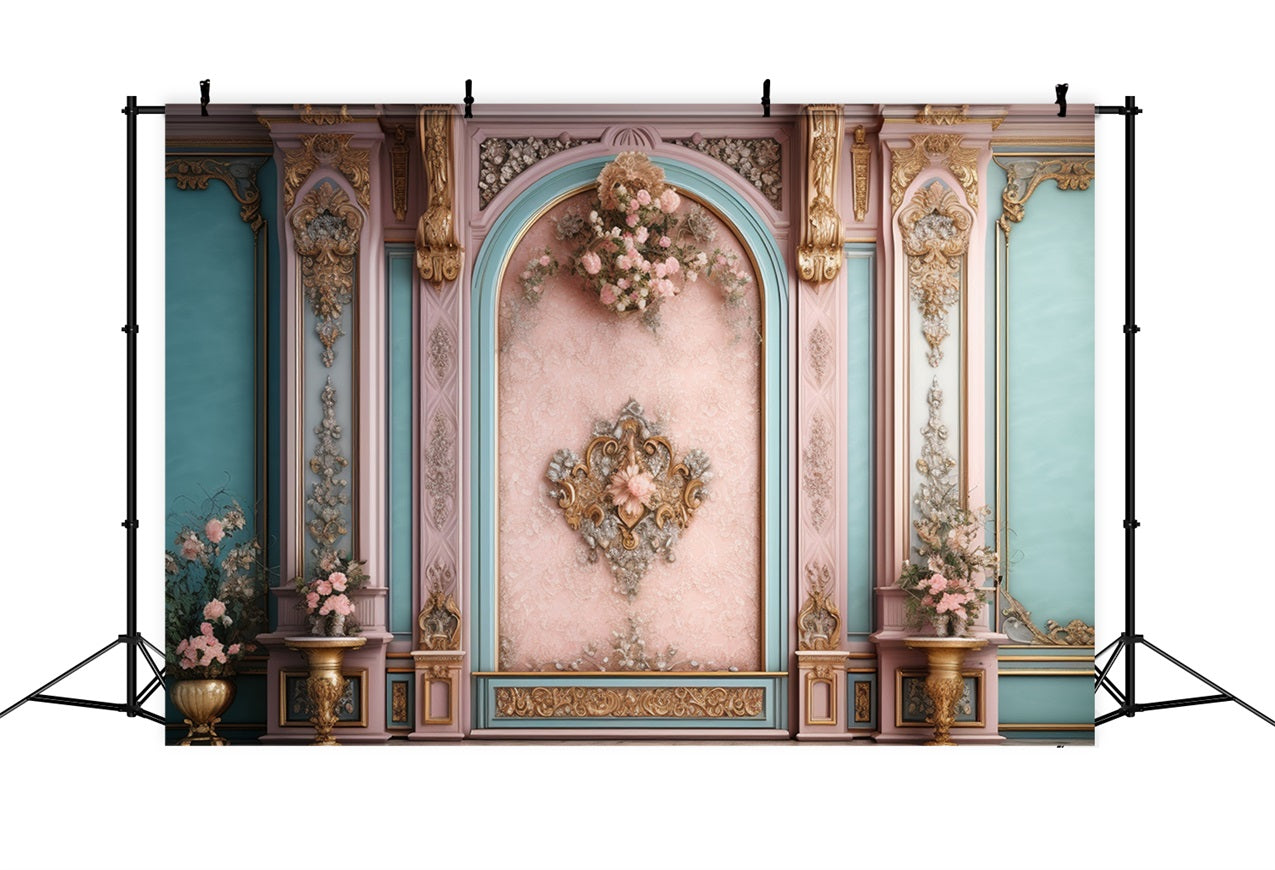 Toile de Fond Rétro Thème Rêves Floraux Pastels Mur Design BRP10-281