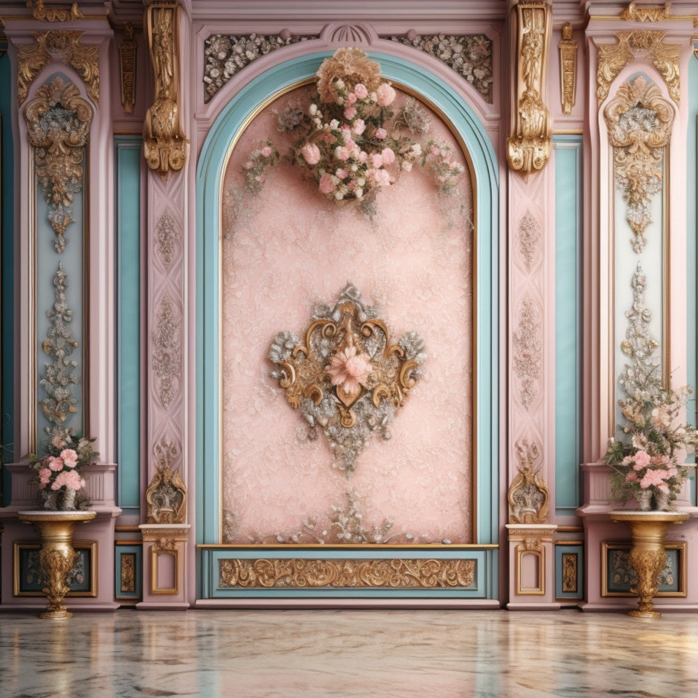 Toile de Fond Rétro Thème Rêves Floraux Pastels Mur Design BRP10-281